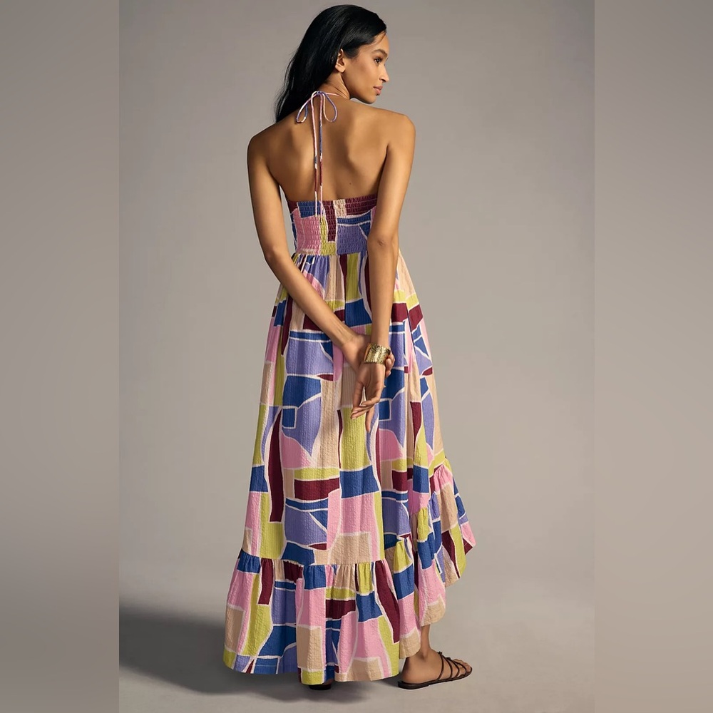 NWT Anthropologie x The Odells High-Low Halter Dress Size Large READ - Picture 3 of 14